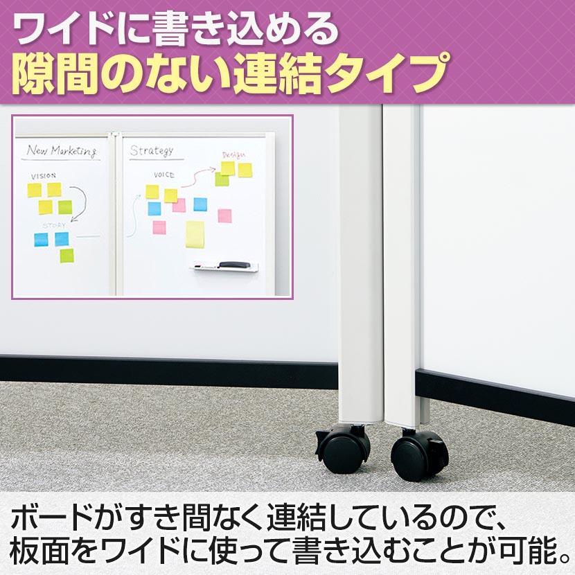 PLUS（プラス） パーテーションホワイトボード 両面 2連