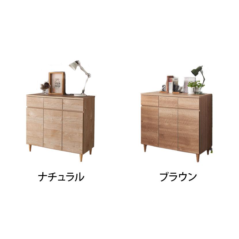 バリュテック・インターナショナル 北欧風キャビネットシリーズ 扉90タイプ 完成品 幅900×奥行430×高さ840mm |  | 02