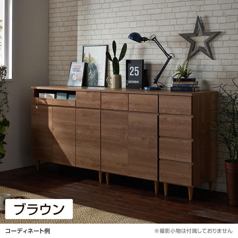 バリュテック・インターナショナル 北欧風キャビネットシリーズ PC90タイプ 完成品 幅900×奥行430×高さ840mm |  | 03