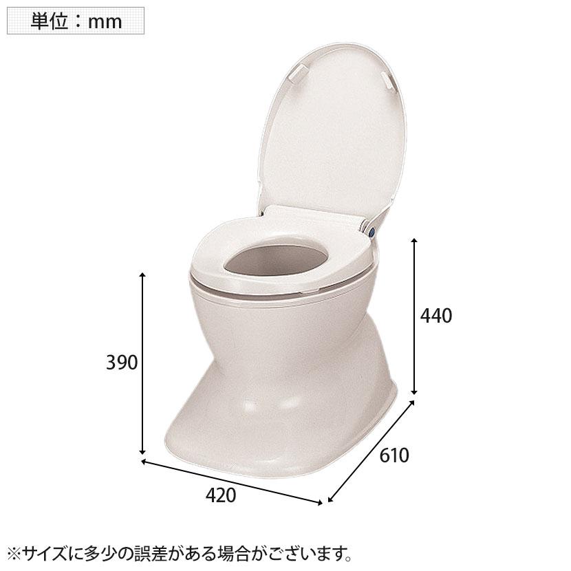 ウェルファン サニタリエースHG据え置き 和式トイレを洋式に 介護用品 簡易トイレ 簡単トイレ 排泄関連 非常用 介助 高齢者 防災 災害 抗菌加工の画像