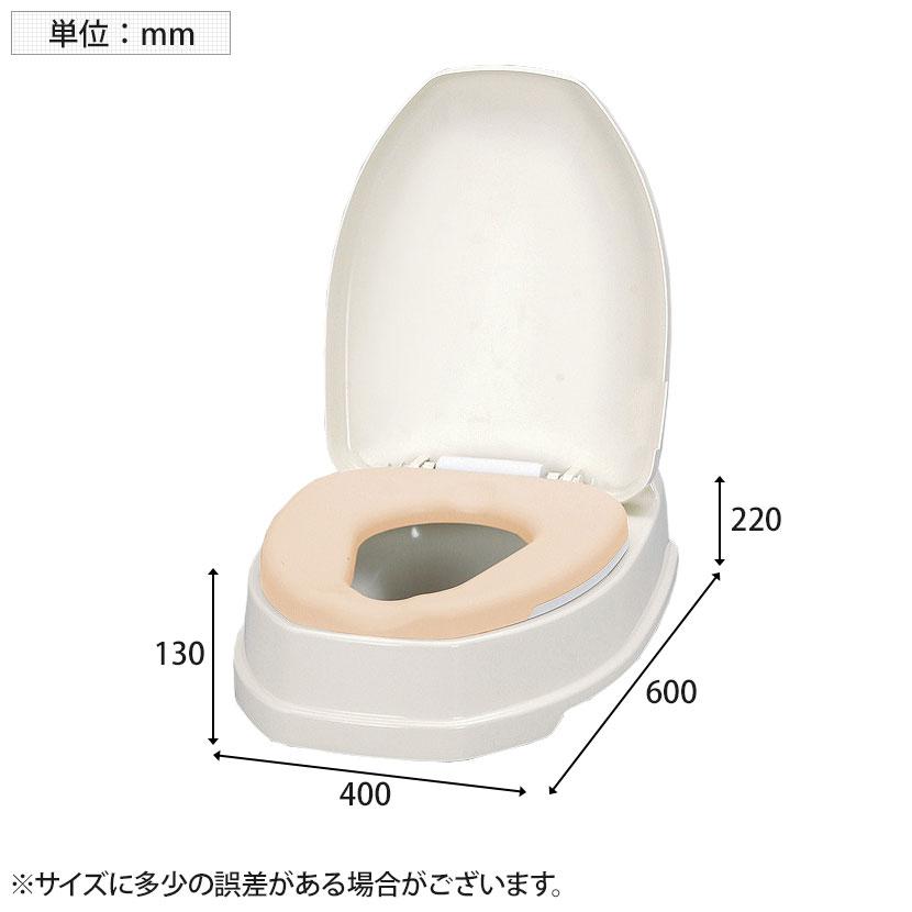 ウェルファン サニタリエースODソフト便座両用式/アイボリー 和式トイレを洋式に 簡易トイレ 介護 トイレ 便座 便座クッション 介護用品の画像