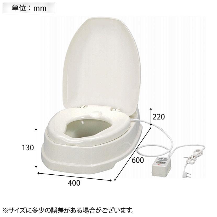 ウェルファン サニタリエースOD暖房便座両用式/アイボリー 和式トイレを洋式に 簡易トイレ 介護 トイレ 便座 便座クッション 介護用品の画像