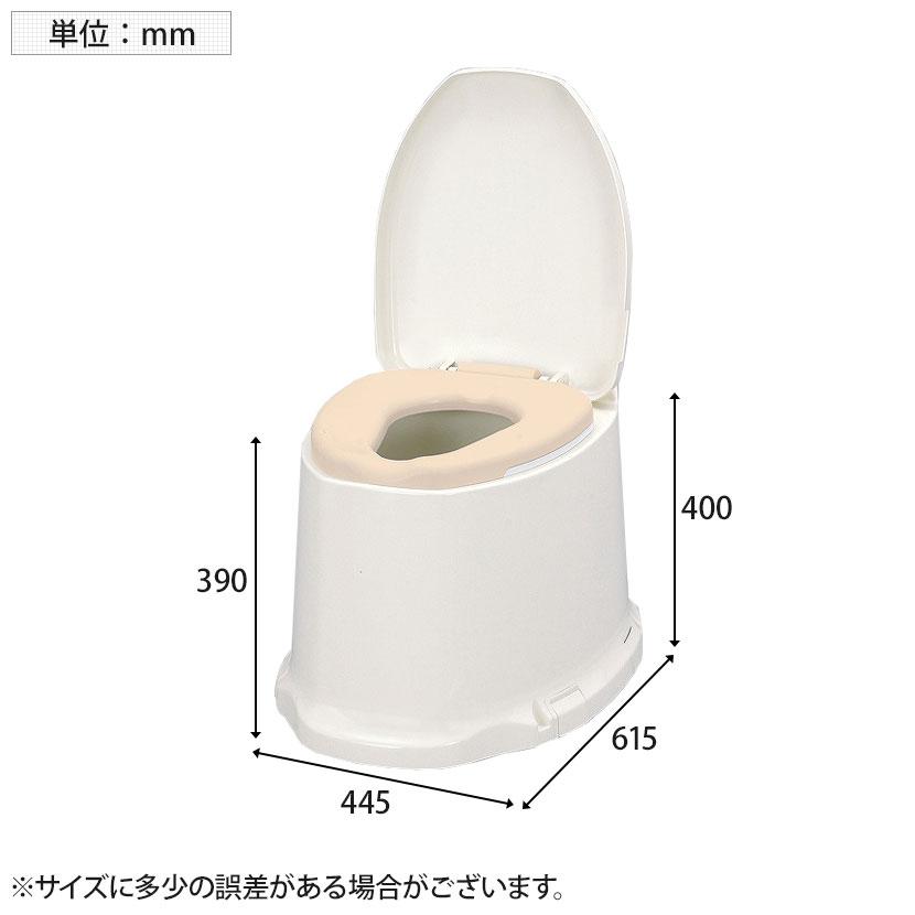 ウェルファン サニタリエースSDソフト便座据え置き式/アイボリー 和式トイレを洋式に 簡易トイレ 介護 トイレ 便座 便座クッション 介護用品の画像