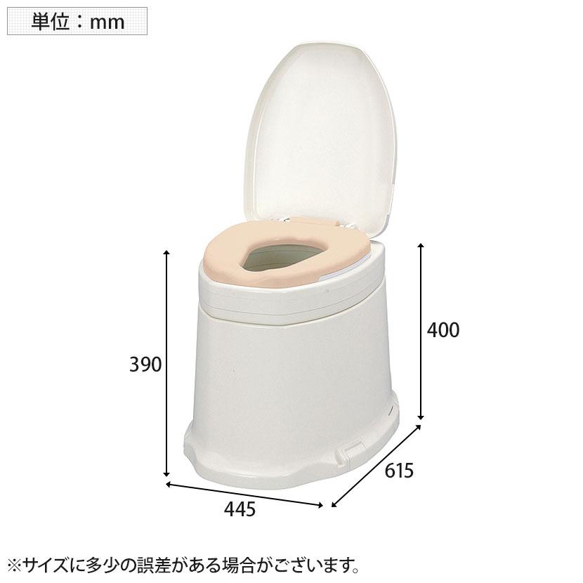 ウェルファン サニタリエースSDソフト便座据え置き式 補高#5/アイボリー 和式トイレを洋式に 簡易トイレ 介護 便座 便座クッション 介護用品 座面50mm高いの画像