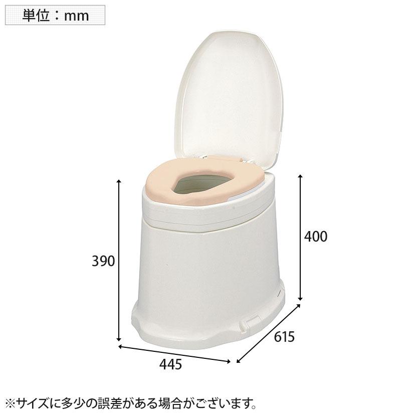 ウェルファン サニタリエースSDソフト便座据え置き式 補高#8/アイボリー 和式トイレを洋式に 簡易トイレ 介護 便座 便座クッション 介護用品 座面80mm高いの画像