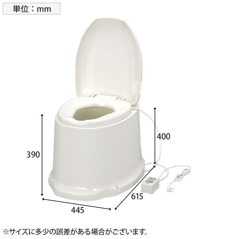 ウェルファン サニタリエースSD暖房便座据え置き式/アイボリー 和式トイレを洋式に 簡易トイレ 介護 トイレ 便座 便座クッション 介護用品の画像