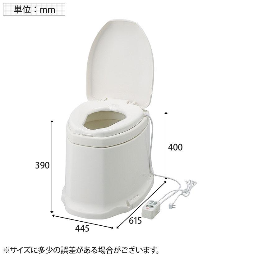 ウェルファン サニタリエースSD暖房便座据え置き式 補高#5/アイボリー 和式トイレを洋式に 簡易トイレ 介護 便座 便座クッション 介護用品 座面50mm高いの画像
