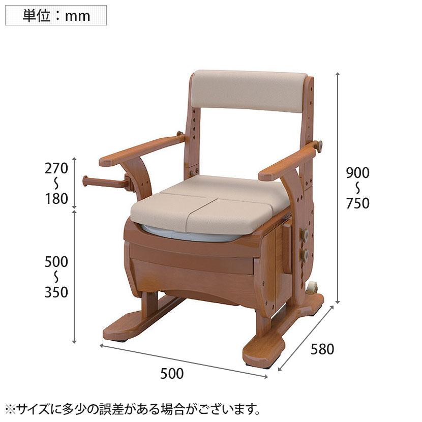 ウェルファン 家具調トイレ セレクトR ひじかけノーマル/幅標準/ソフト