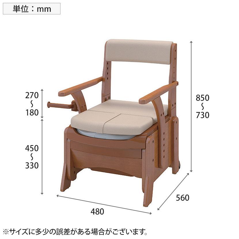 ウェルファン 家具調トイレ セレクトR コンパクトソフト・脱臭 介護