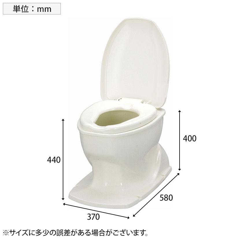 ウェルファン サニタリエースOD据え置き式 補高#5/アイボリー 和式トイレを洋式に 簡易トイレ 介護 トイレ 便座 便座クッション 介護用品 座面50mm高いの画像