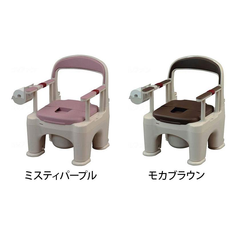 ウェルファン 座楽 ラフィーネ 前後傾斜脚付き ソフト便座 高齢者 介護