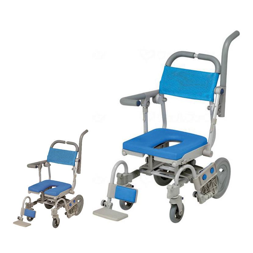 看護・介護用品 ウチエ 入浴用車椅子 シャワーキャリー U字型