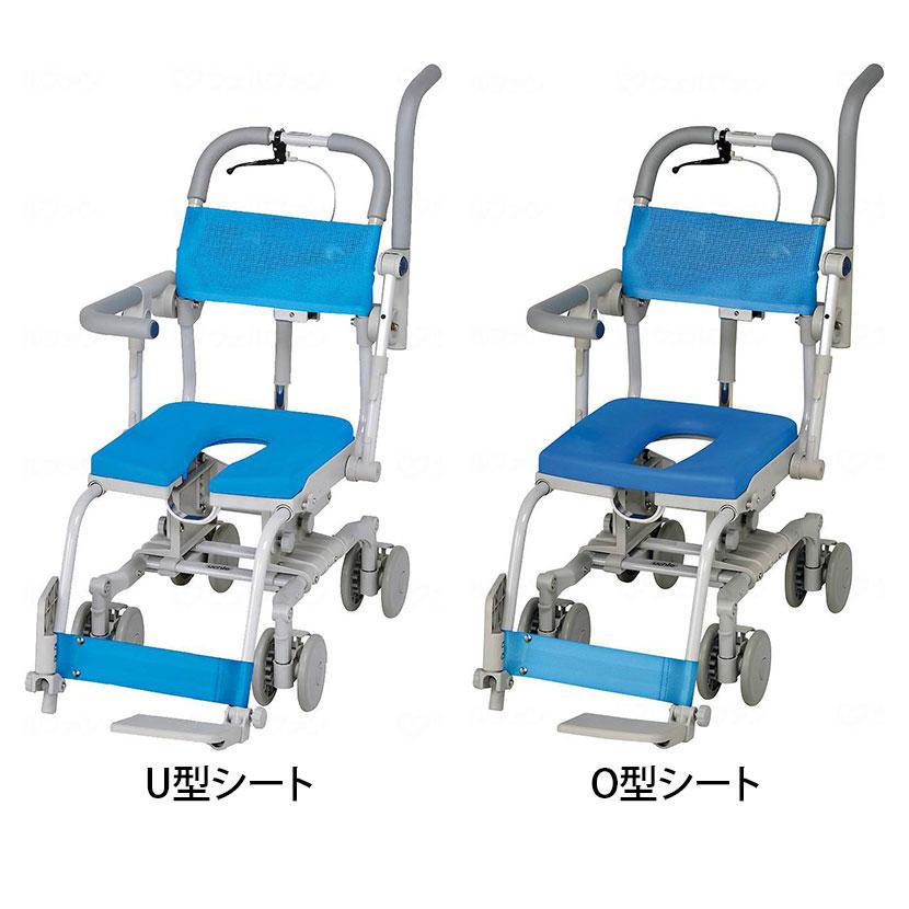 [極美品✨]ウチエ　シャワーキャリー　楽チル　O型 ウェルファン シャワーキャリー 楽チル 4輪自在 SAL U型シート・O型