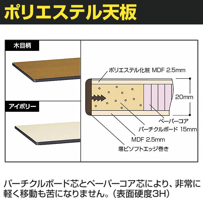 山金工業 軽量作業台 高さ調整 ハンドル昇降式 ポリエステル天板 耐荷重(停止時)300kg ワークテーブル 昇降タイプ 幅1200×奥行750×高さ715〜1015mm SSP-1275A_5
