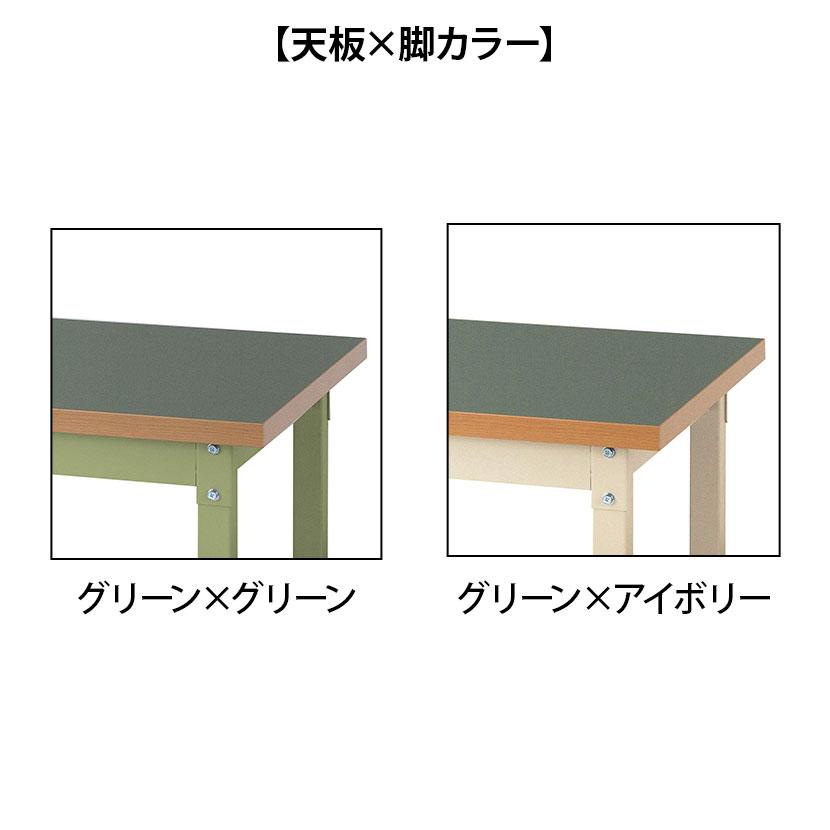 山金工業 重量作業台 耐荷重3000kg 塩ビシート天板 ワークテーブル スーパータイプ SSRH-1575 幅1500×奥行750×高さ900mm_2