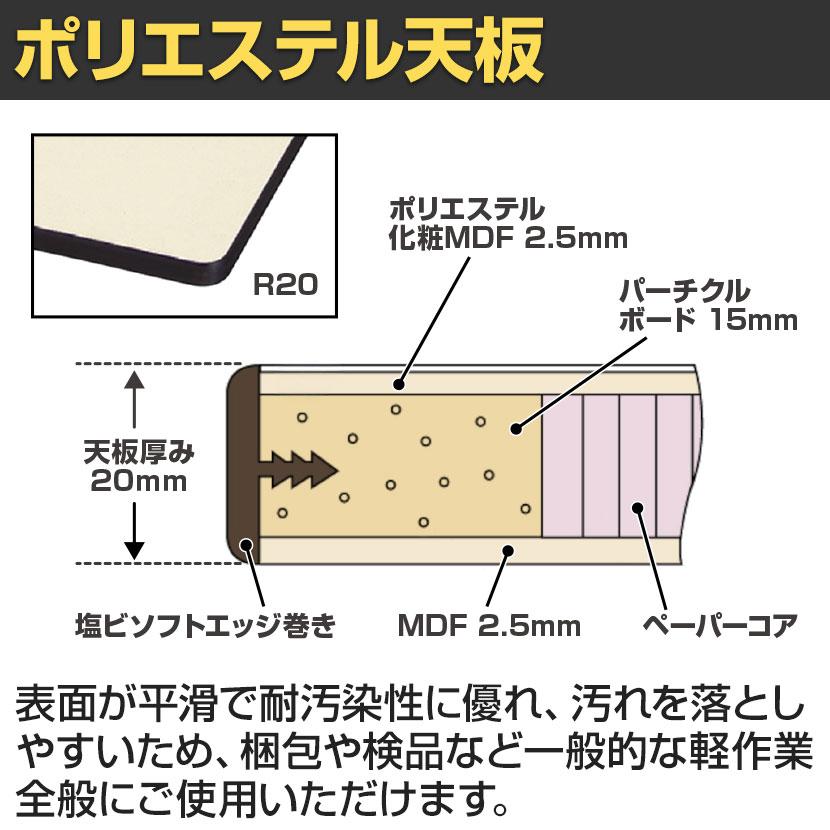 山金工業 軽量作業台 折りたたみ 高さ調整 耐荷重150kg ポリエステル天板 ワークテーブル 折り畳み式 高さ調節可能 STPA-960 幅900×奥行600×高さ600〜900mm_3