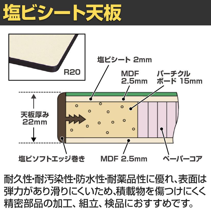 山金工業 軽量作業台 折りたたみ 耐荷重200kg 塩ビシート天板 ワークテーブル 折り畳み式 STR-960 幅900×奥行600×高さ740mm |  | 03