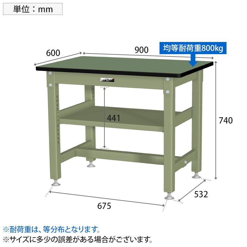 直送品】 山金工業 ワークテーブル SZRV-960TTS2-GI 【大型】 ポイント