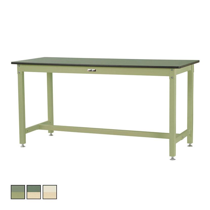 山金工業 ワークテーブル800シリーズ固定式 塩ビシート天板 SVRH-975 幅900×奥行750×高さ900mm | 