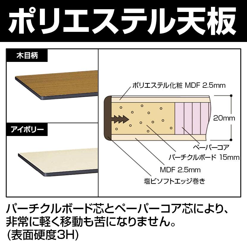 山金工業 軽量作業台 耐荷重300kg ポリエステル天板 ワークテーブル 300シリーズ SWPH-1590 幅1500×奥行900×高さ900mmの画像