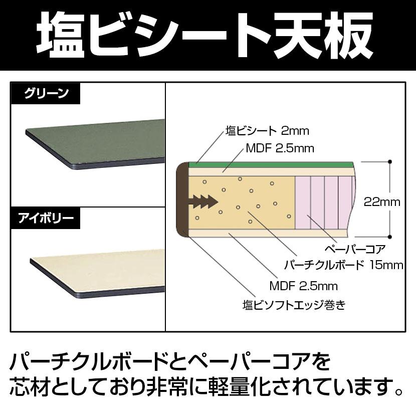 山金工業 軽量作業台 中間棚付き 半面棚付き 耐荷重300kg 塩ビシート天