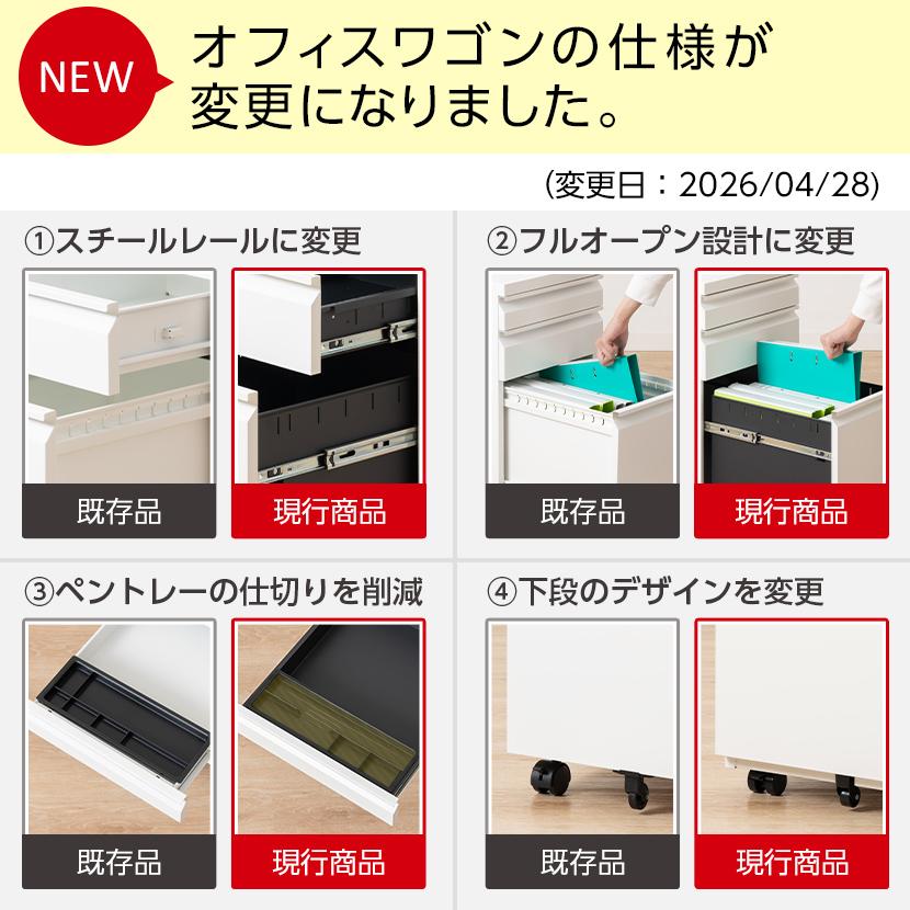法人様限定 オフィスデスク 事務デスク ビジネスデスク ワークデスク 平机 1200×700＋オフィスワゴン＋ワークスチェア 肘付き セット_8