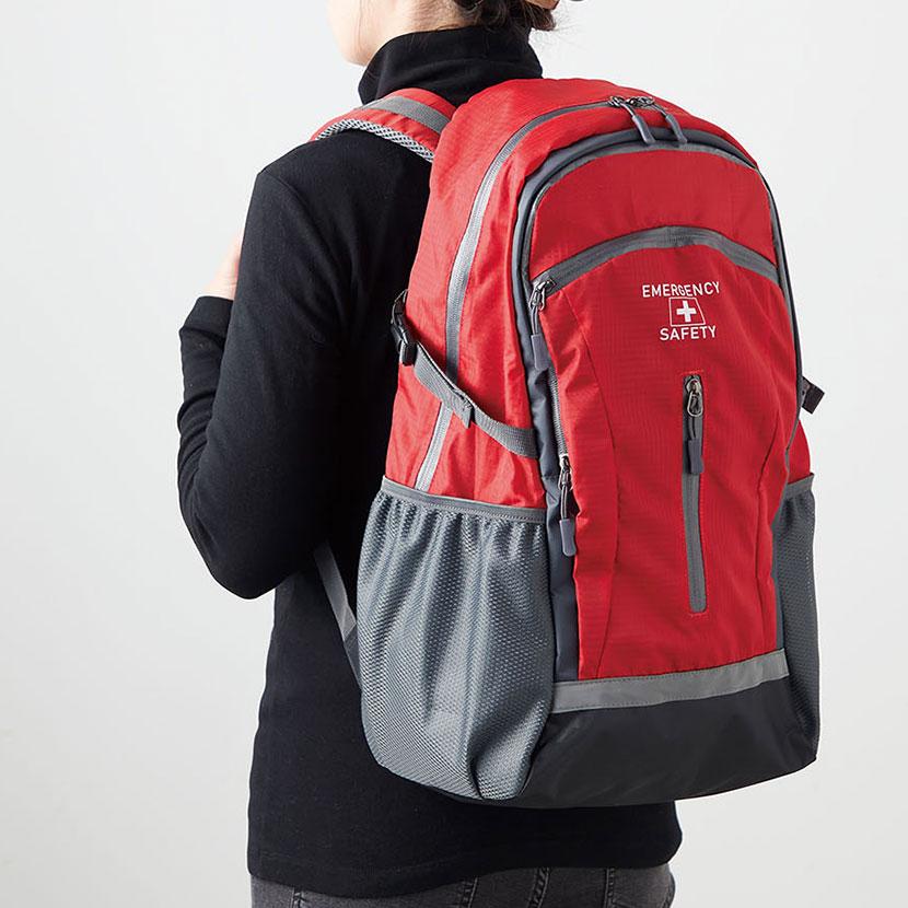 防災グッズ BCP対策 災害備蓄 被災 防災リュック避難セット KRH-200G 18点セット | ゼニス(キッチン) | 03