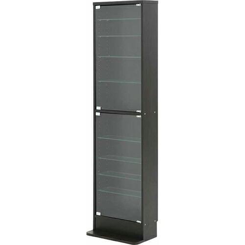 ガラスコレクションケース ハイタイプ 浅型 幅485 奥行290 高さ1800mm