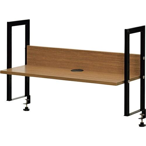 ワーキングデスク上置棚W800 幅786 奥行280 高さ500mm ウォルナット ホワイトRF-GZUSR-800