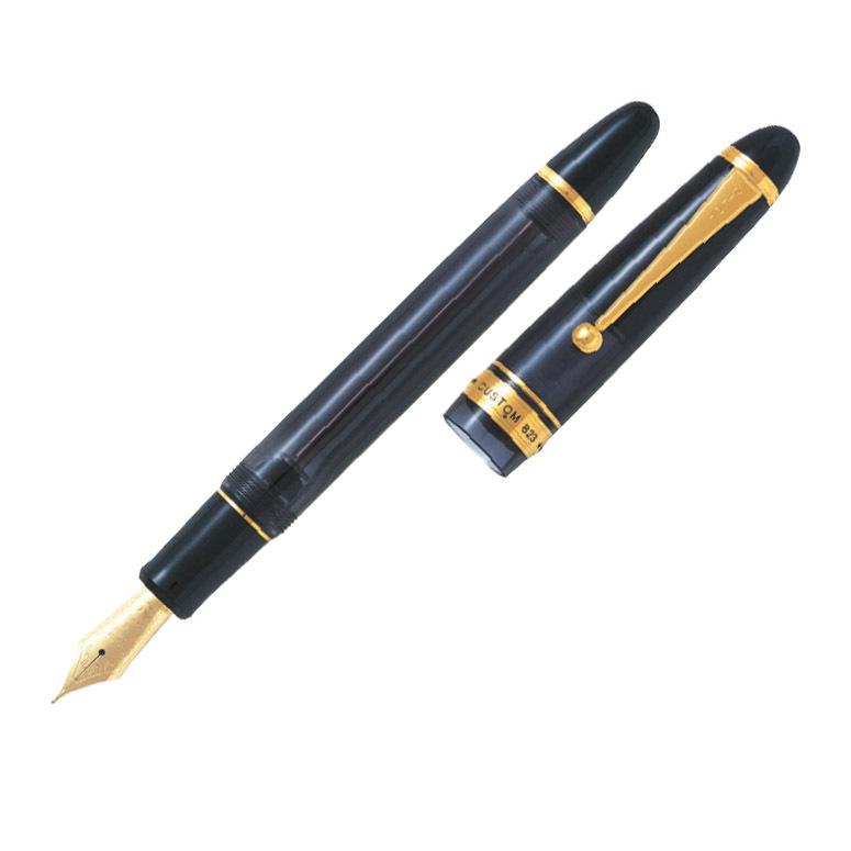 CUSTOM（PILOT） PILOT 万年筆 カスタム823 透明ブラック FKK-3MRP-TB 