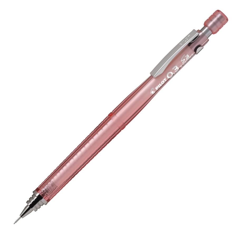 S3 PILOT シャープペンシル 透明コーラルピンク 0.3mm HPS-30R-TCP3