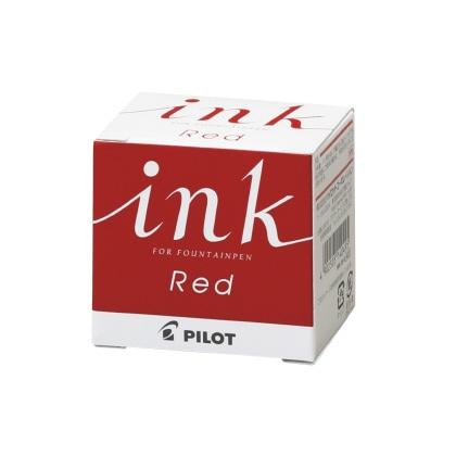 PILOT（パイロット） 万年筆インキ レッド INK-30-R 30ml : 万年筆の