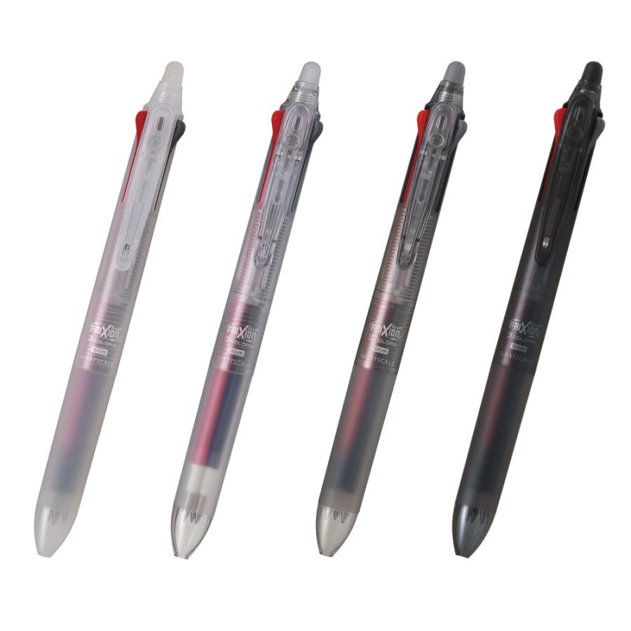 PILOT パイロット　3色　シルバー スリムボールペン フリクション PILOT フリクションボール3 スリム 038 数量限定 グレー