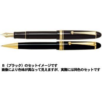 PILOTカスタム742 ブラック 万年筆・シャープペンシル計2本のセット
