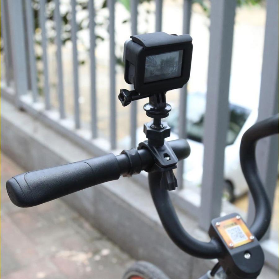 カメラ ハンドル固定ホルダー オートバイバイクカメラホルダー ハンドルバーマウントブラケット CAMHANDLEHOLDER