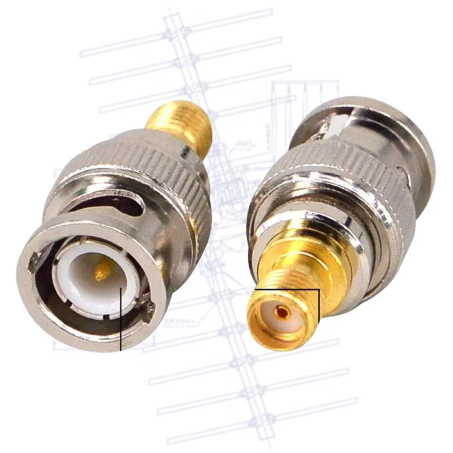 SMAJ-BNCP SMAメス /BNCオス 同軸変換 コネクター オシロスコープ 爆買