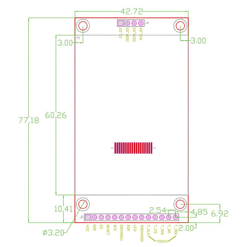 TFT LCDディスプレイ 2.4インチ 240x320 タッチスクリーン付 Arduino raspberry pi pico マイコン｜officek-diga｜07