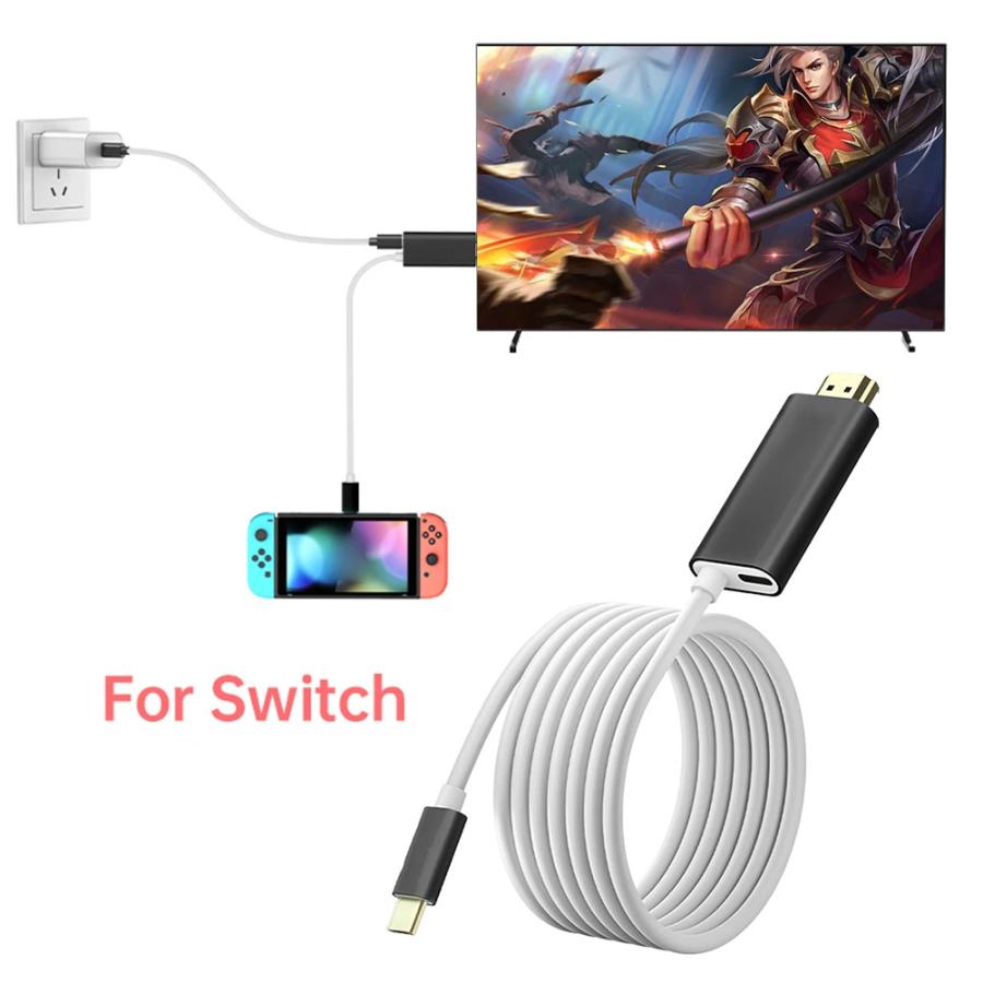 Switch USBC-HDMI 変換 ドック不要 ケーブル TV出力 Nintendo SWITCH｜officek-diga｜06