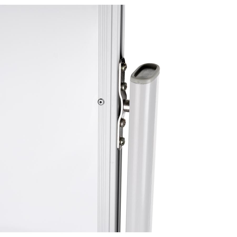 ホワイトボード 脚付き 両面無地 W1200*H900mm スチールボード