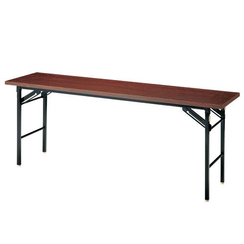JOINTEX ジョインテックス 会議テーブル 2台 折りたたみ式 長テーブル 机 DS-1R 幅180cm×奥行45cm×高さ70cm JOINTEX（ジョインテックス） 脚折りたたみテーブル 棚付き DS-1R