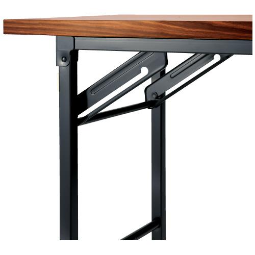 JOINTEX ジョインテックス 会議テーブル 2台 折りたたみ式 長テーブル 机 DS-1R 幅180cm×奥行45cm×高さ70cm JOINTEX（ジョインテックス） 脚折りたたみテーブル 棚付き DS-1R