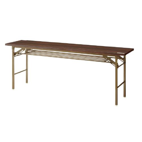 JOINTEX ジョインテックス 会議テーブル 2台 折りたたみ式 長テーブル 机 DS-1R 幅180cm×奥行45cm×高さ70cm 送料無料】 会議用テーブル 折りたたみテーブル 棚付き 幅1800×奥行600