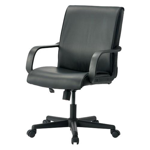 金属製の黒い椅子 井上金庫 オフィスチェア メッシュタイプ LAP-54 【肘なし】【背