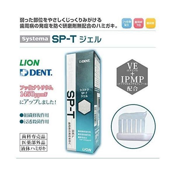 【SP-T歯磨きセット】DENTシステマSP-Tジェル1本(85ｇ)・SP-T 歯ブラシ2本入り(ピンク1本／グリーン1本)※送料無料[定形外郵便]｜officekanna｜02
