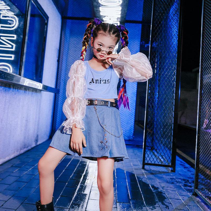 経典ブランド キッズダンス衣装 ヒップホップ キッズ 韓国子供 舞台 発表会 ダンス 子供 Hiphop 女の子 ダンス衣装 体操服 練習着 応援団 ジャズ Wantannas Go Id