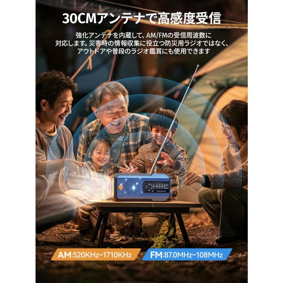 多機能防災ラジオ ソーラー充電 AM/FM/WB対応 大容量2000mAh 多機能防災ラジオ ソーラー充電 AM/FM/WB対応 大容量2000mAh