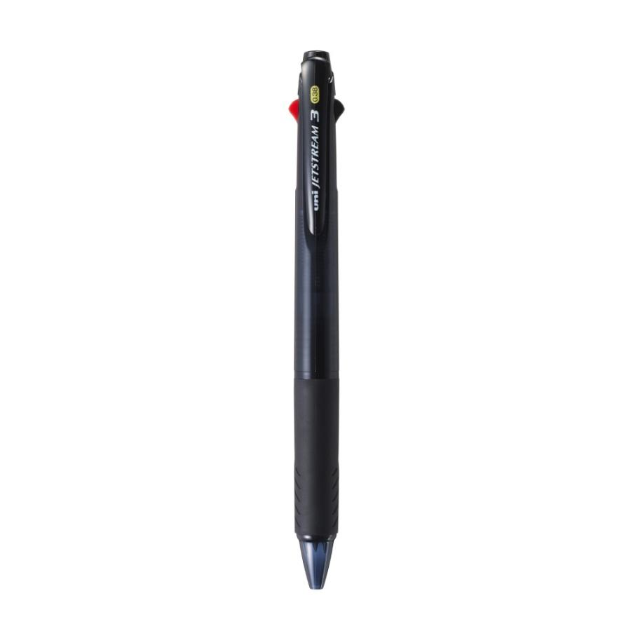 三菱鉛筆> ジェットストリームボールペン 極細0.38mm 3色 透明 ブラック SXE340038T.24 筆記用具 三菱鉛筆/3色ボールペン ジェットストリーム(SXE340038)(SXE3-400-38) クセになるなめらかな書き味