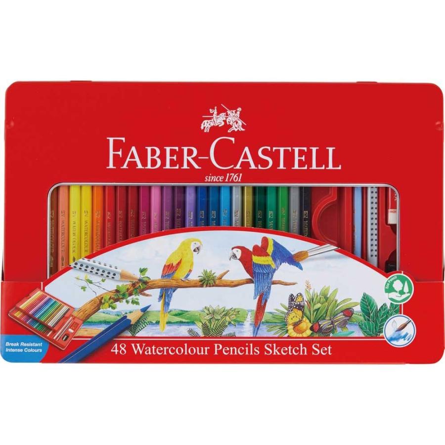 シャチハタ ファーバー カステル FABER-CASTELL 水彩色鉛筆 48色セット TFC-WCP/48C 水彩画 画材｜officeland