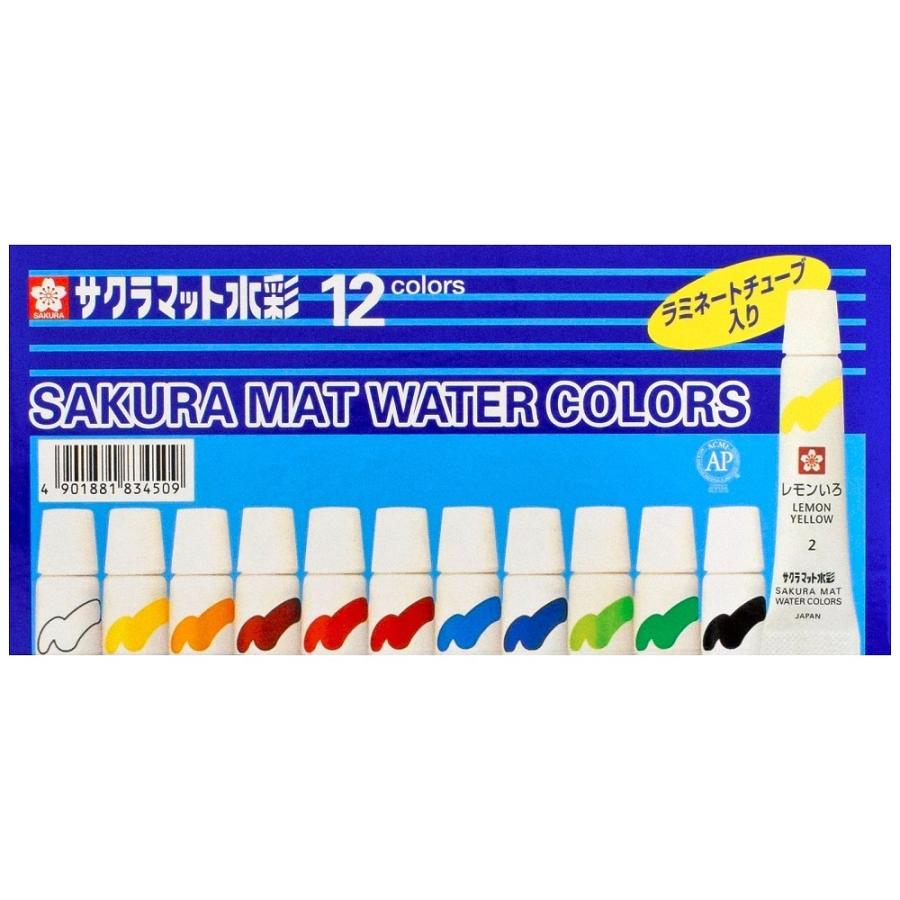 サクラクレパス 水彩セット メッシュR12 パステルグリーン EWZ-R12
