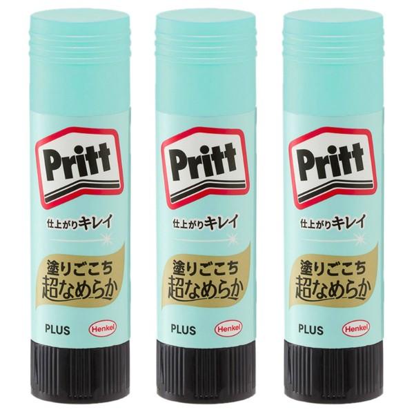 プラス(PLUS) スティックのり Pritt（プリット） スムーズプリット　ミディアム　22g　3本パック　NS-722-3P　セリースパック入り　29-719｜officeland｜02